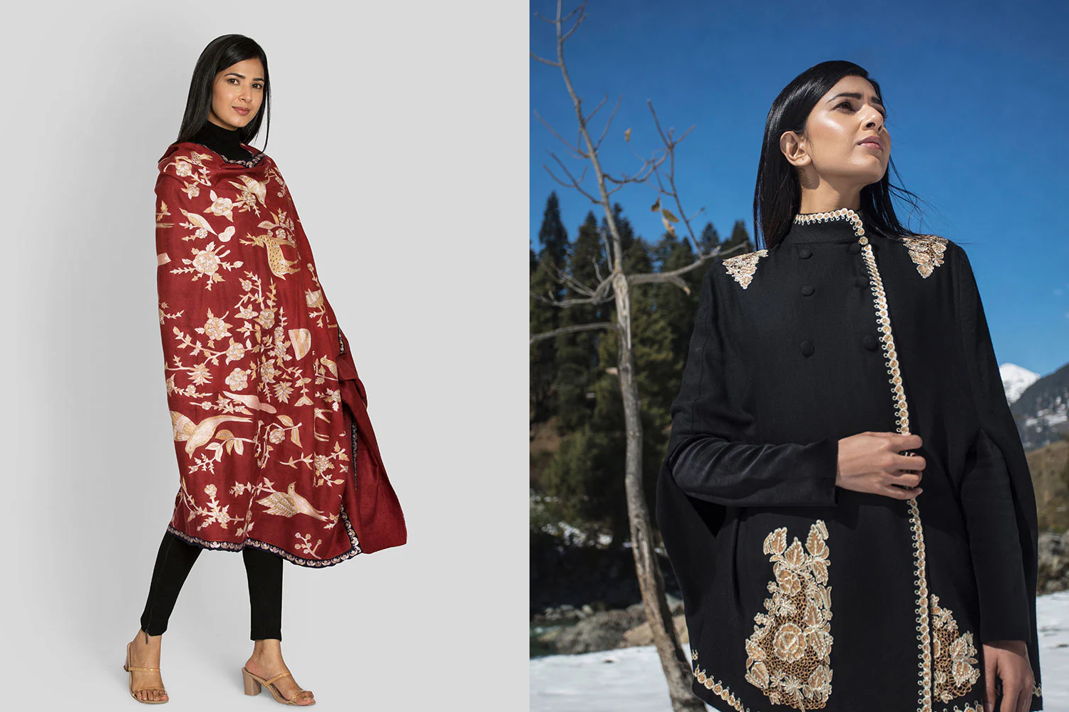 Layering with Elegance: How to Style Kashmiri Pieces for the Last Winter Days